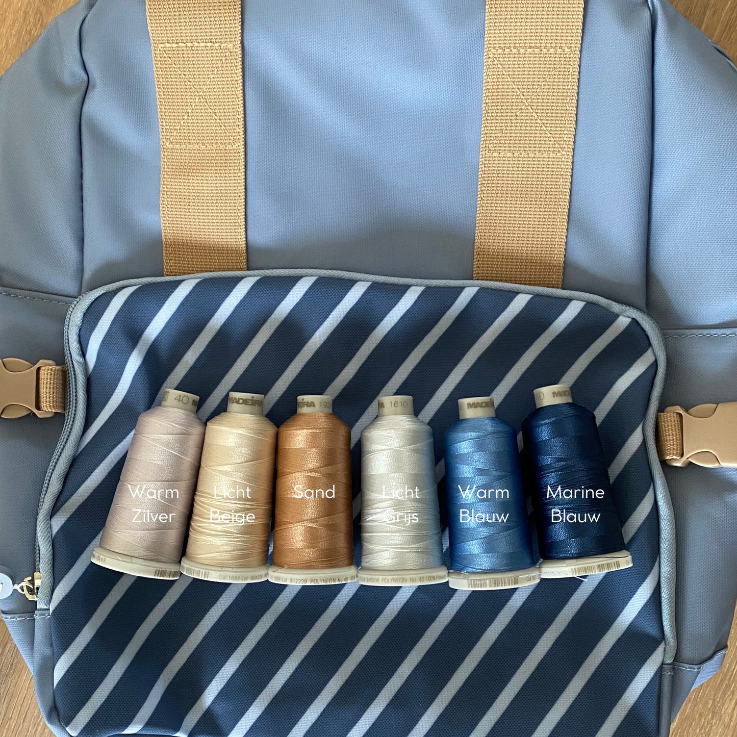 Kinder Koeltas - Stripes Blauw | Monnëka