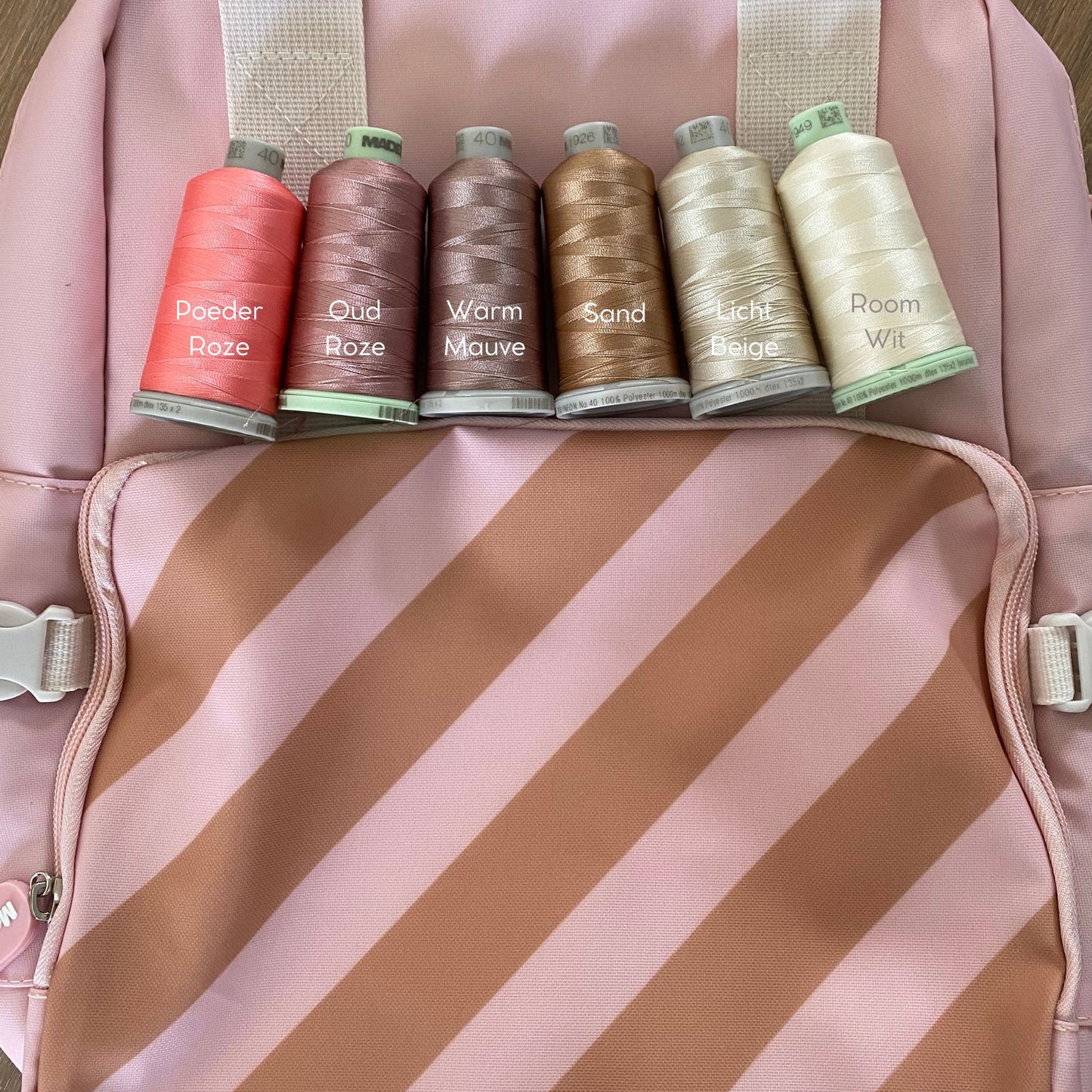 Kinder Koeltas - Stripes Pink | Monnëka