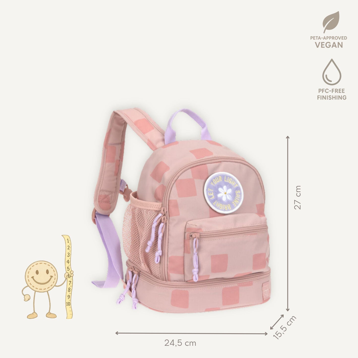 Rugzak Kleuter Pattern Party - Rose | Lässig