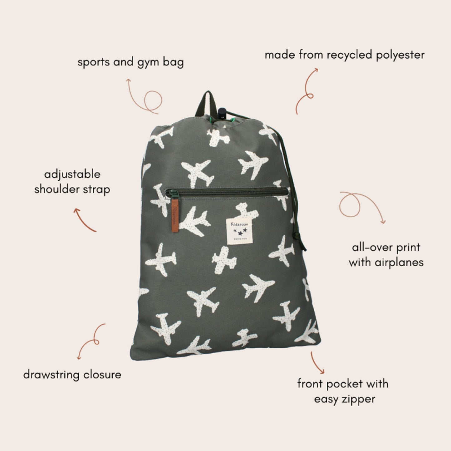 Gymtas Adore More | Kidzroom