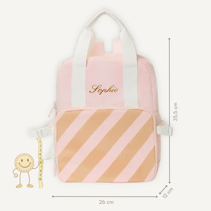 Kinder Koeltas - Stripes Pink | Monnëka