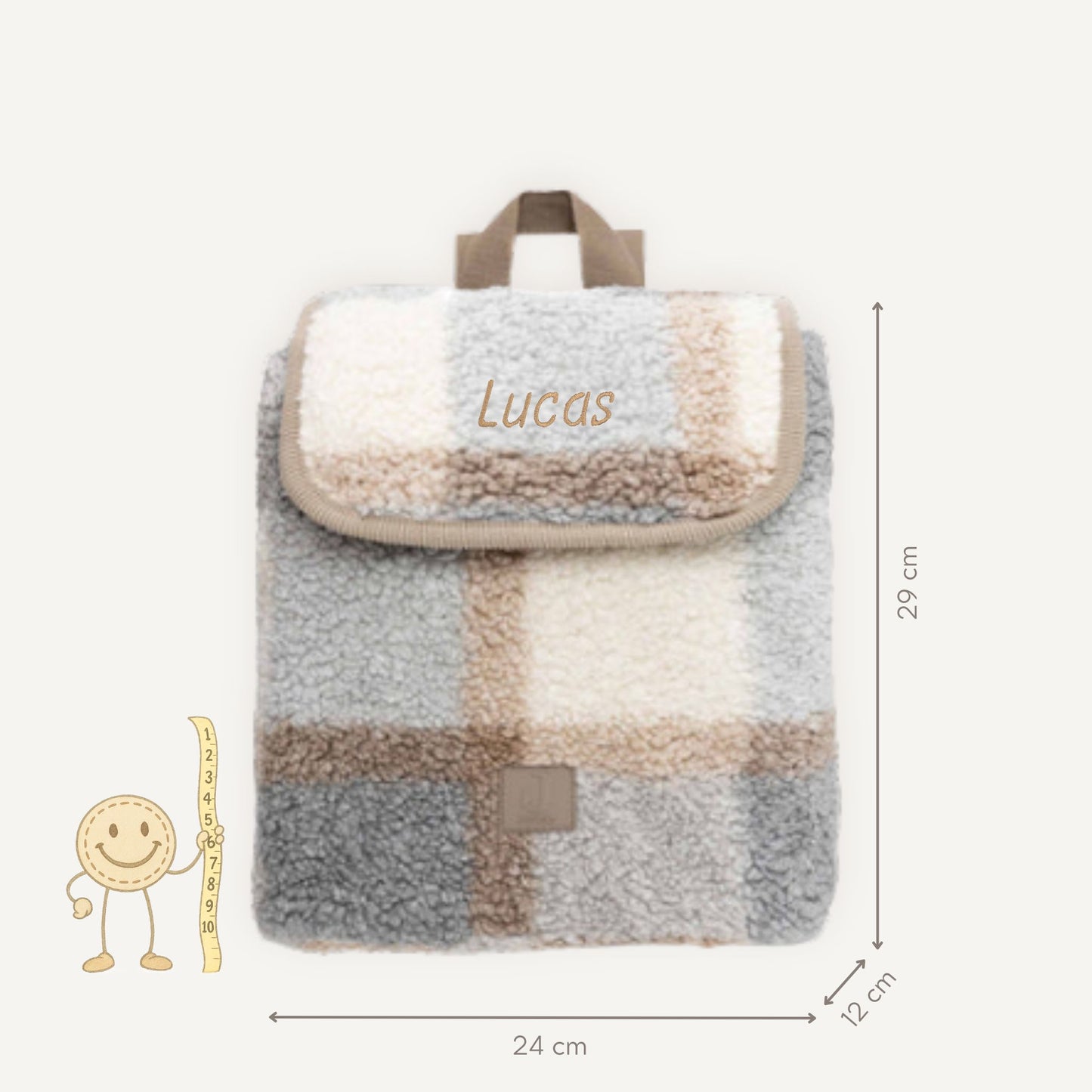 Rugzak Boucle Check | Jollein