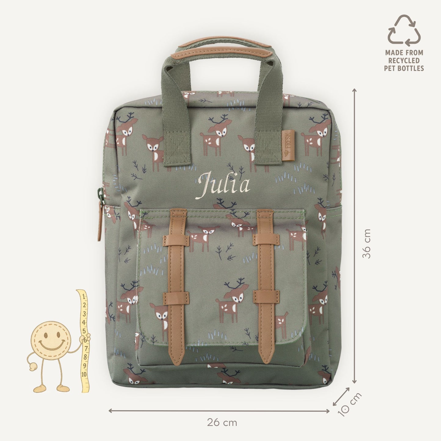 Rugzak Fresk Deer Olive Large