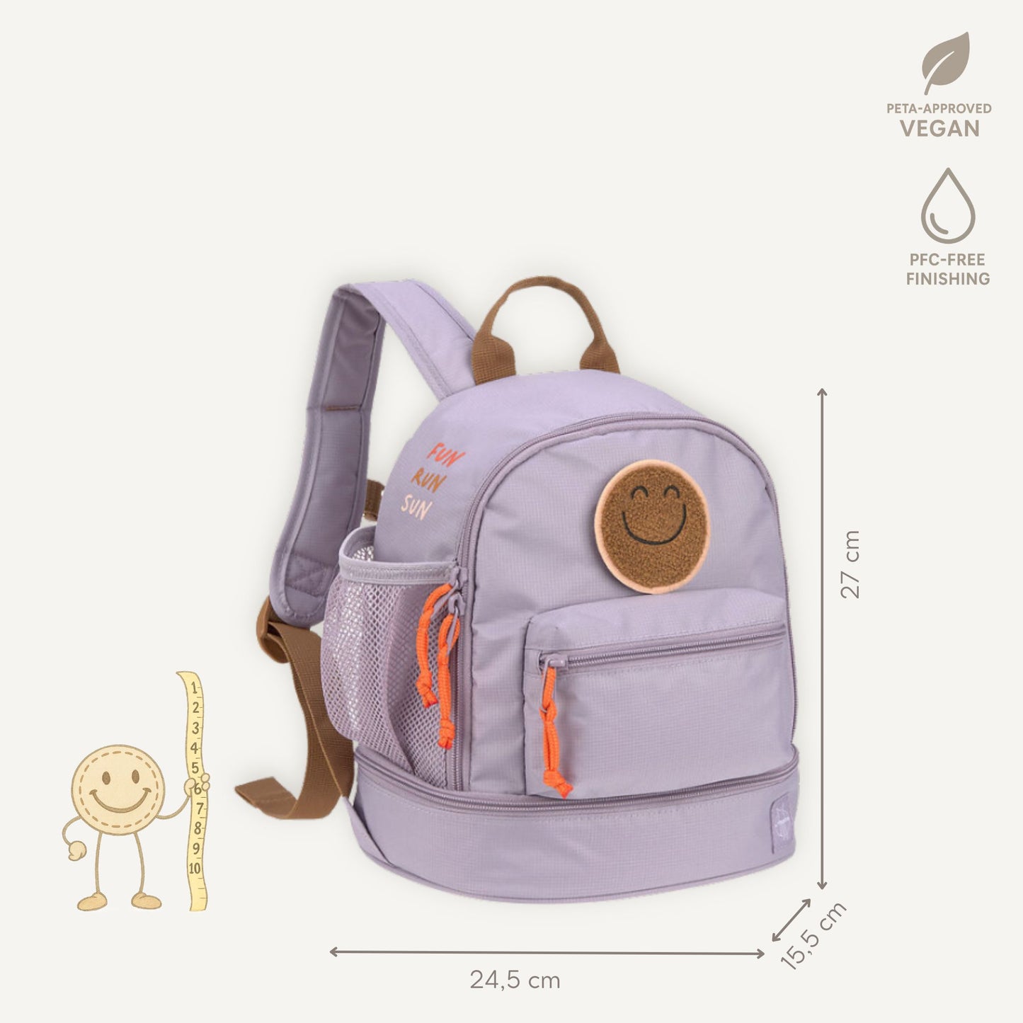 Rugzak Kleuter Little Gang - Lilac | Lässig