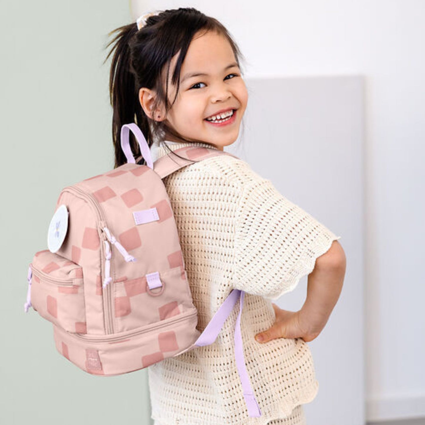 Rugzak Kleuter Pattern Party - Rose | Lässig