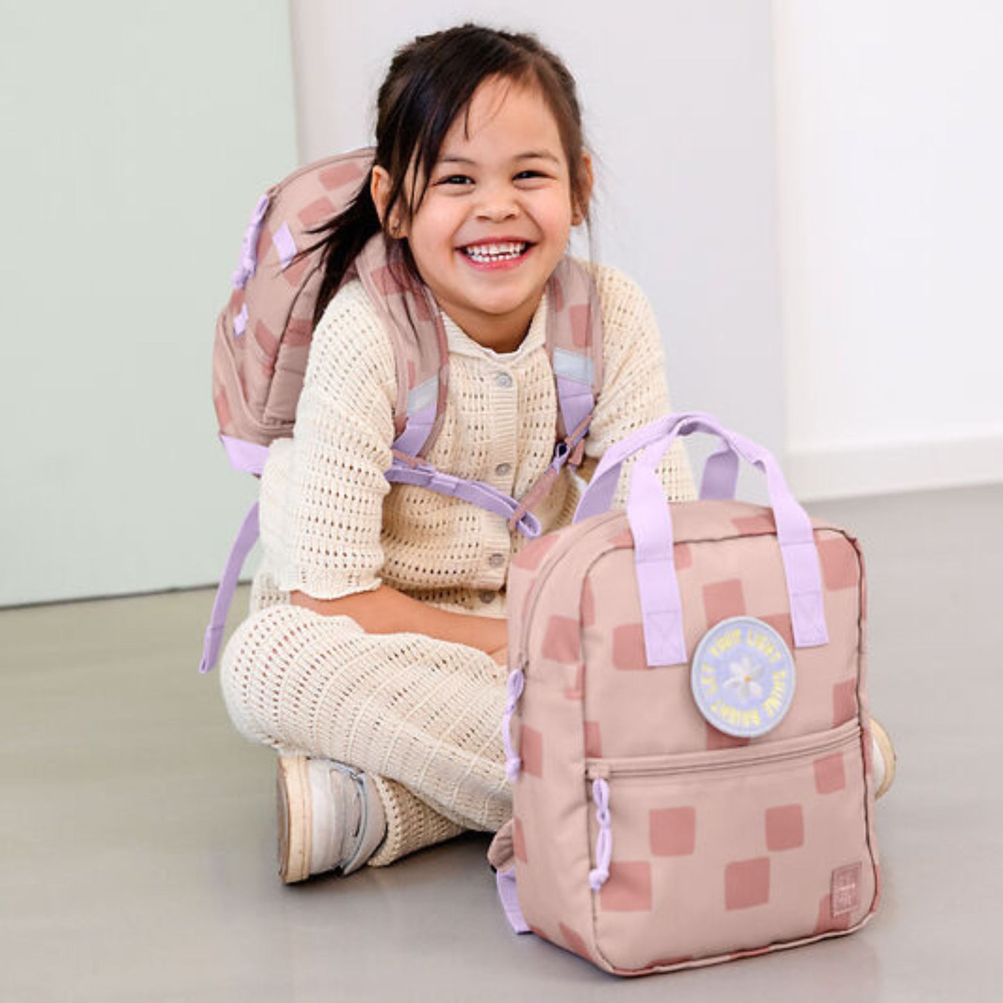 Rugzak Kleuter Pattern Party - Rose | Lässig