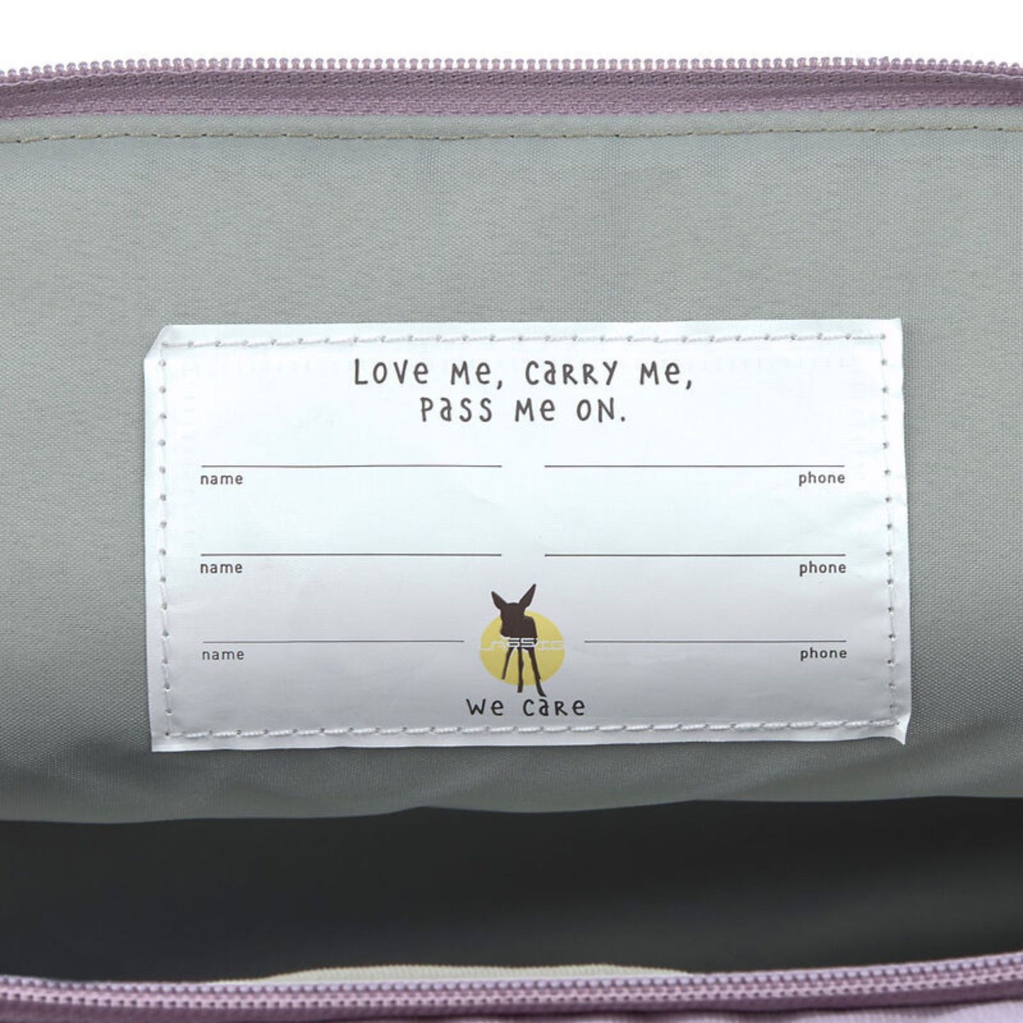 Rugzak Medium Rolltop Little Gang - Lilac | Lässig