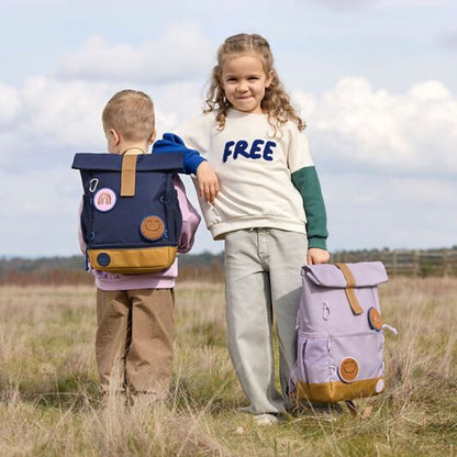 Rugzak Medium Rolltop Little Gang - Lilac | Lässig