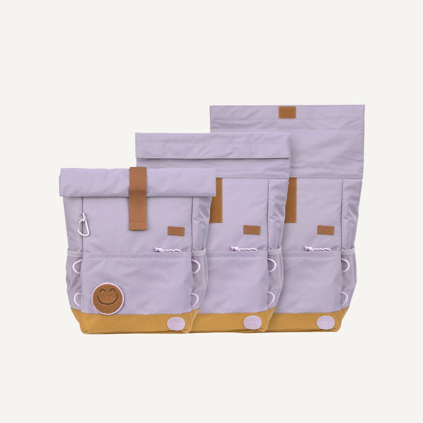 Rugzak Medium Rolltop Little Gang - Lilac | Lässig