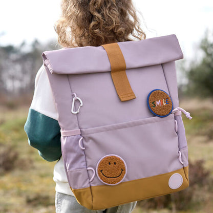 Rugzak Medium Rolltop Little Gang - Lilac | Lässig