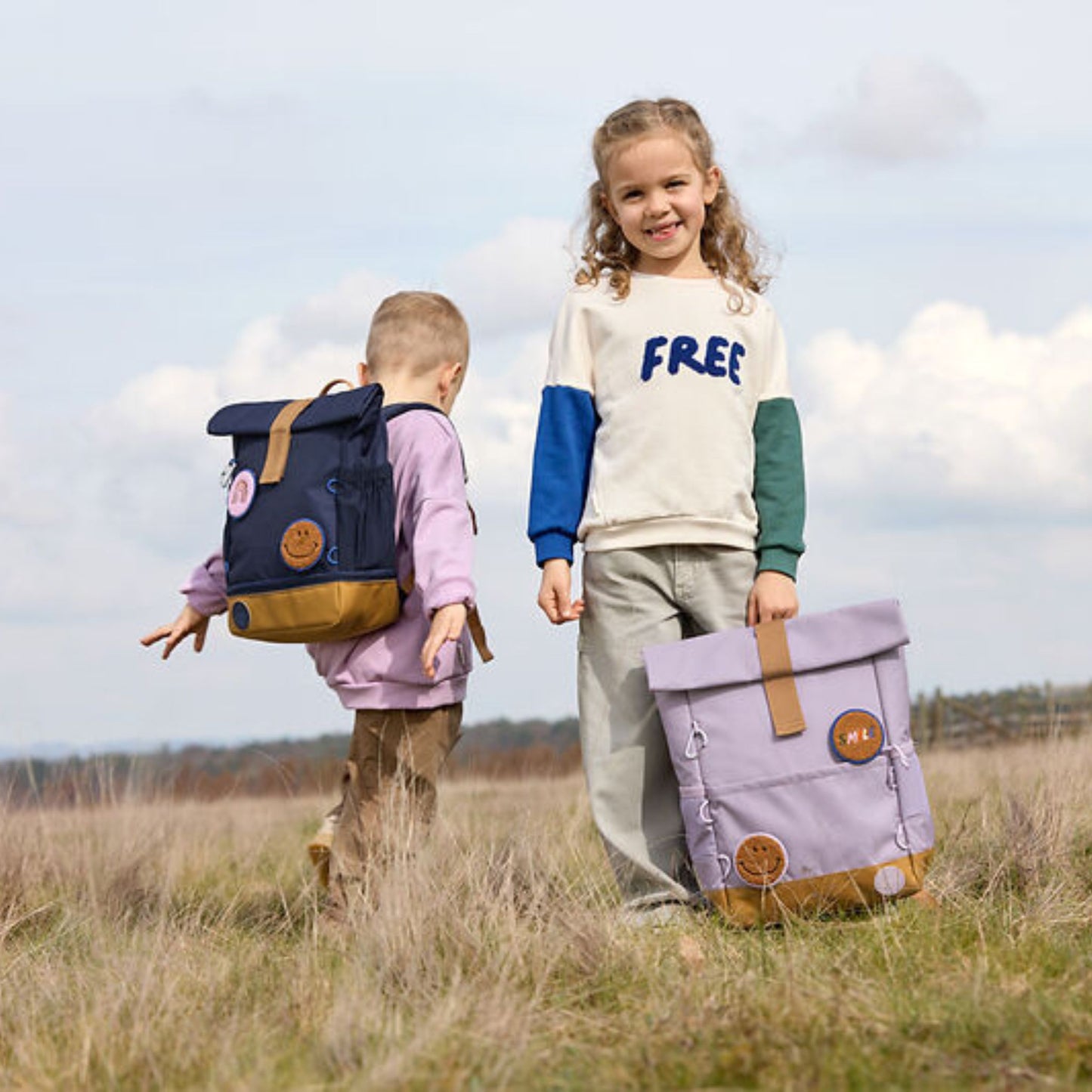 Rugzak Medium Rolltop Little Gang - Lilac | Lässig