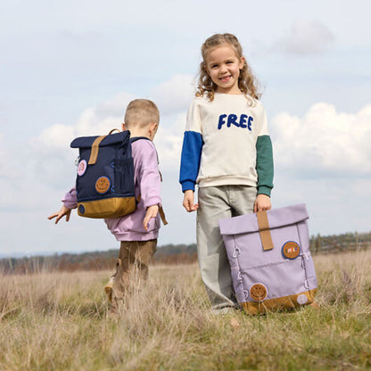 Rugzak Medium Rolltop Little Gang - Lilac | Lässig