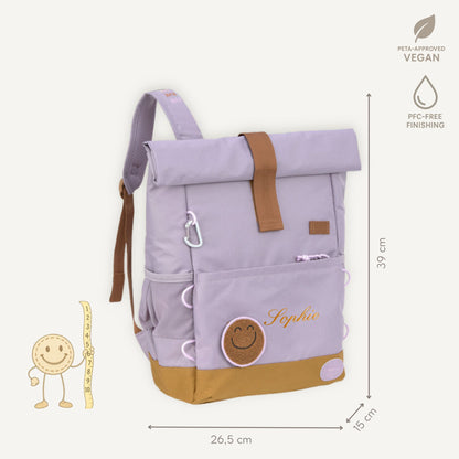 Rugzak Medium Rolltop Little Gang - Lilac | Lässig