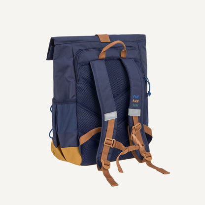 Rugzak Medium Rolltop Little Gang - Navy | Lässig