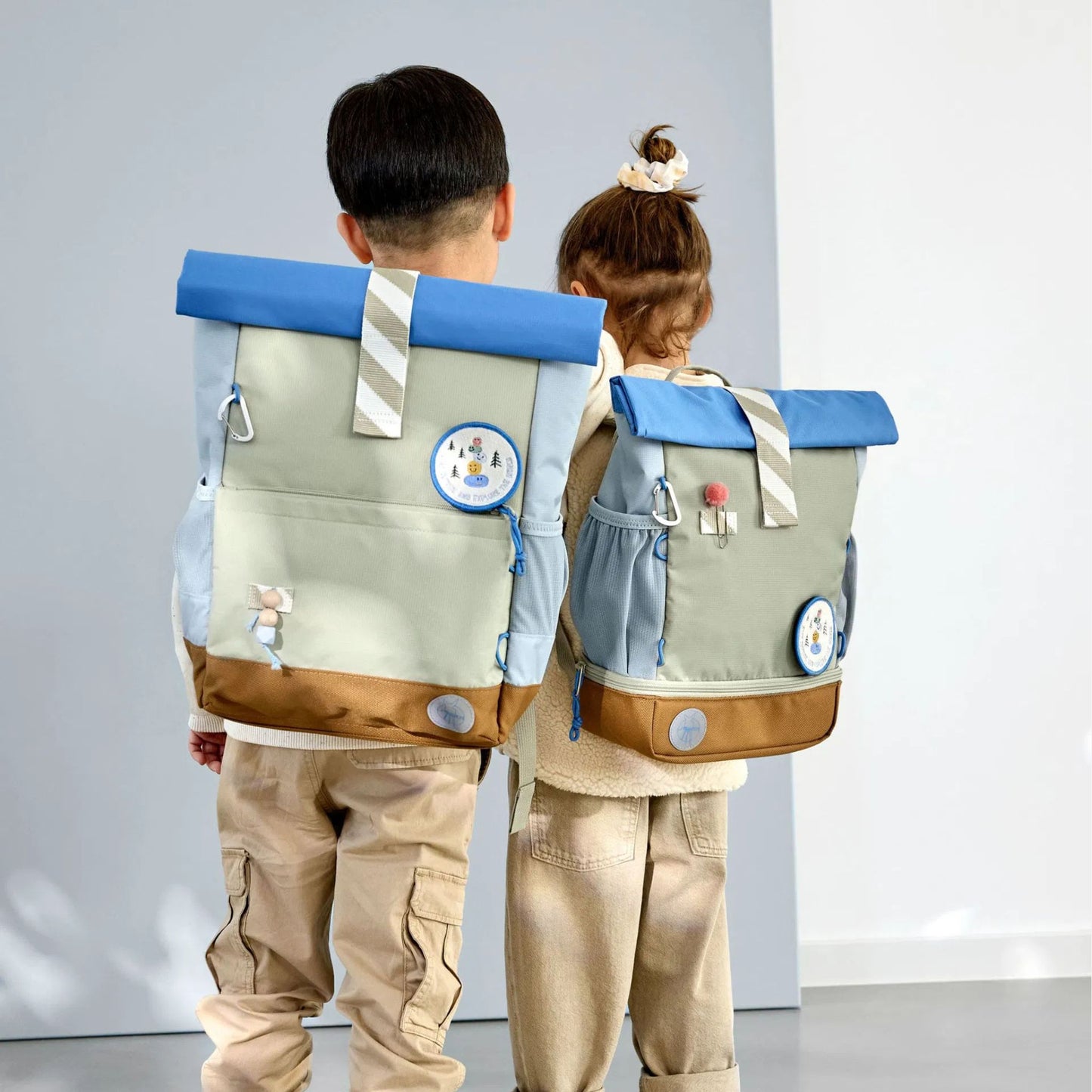 Rugzak Mini Rolltop Little Explorer - Green | Lässig