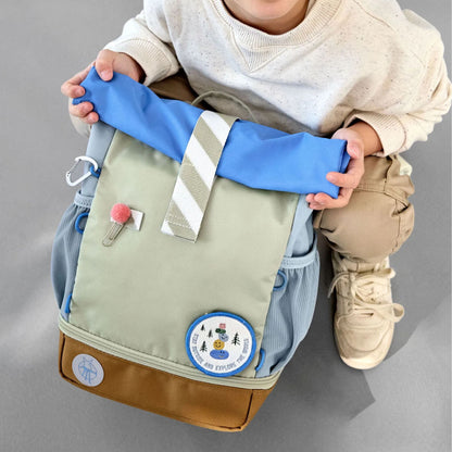 Rugzak Mini Rolltop Little Explorer - Green | Lässig