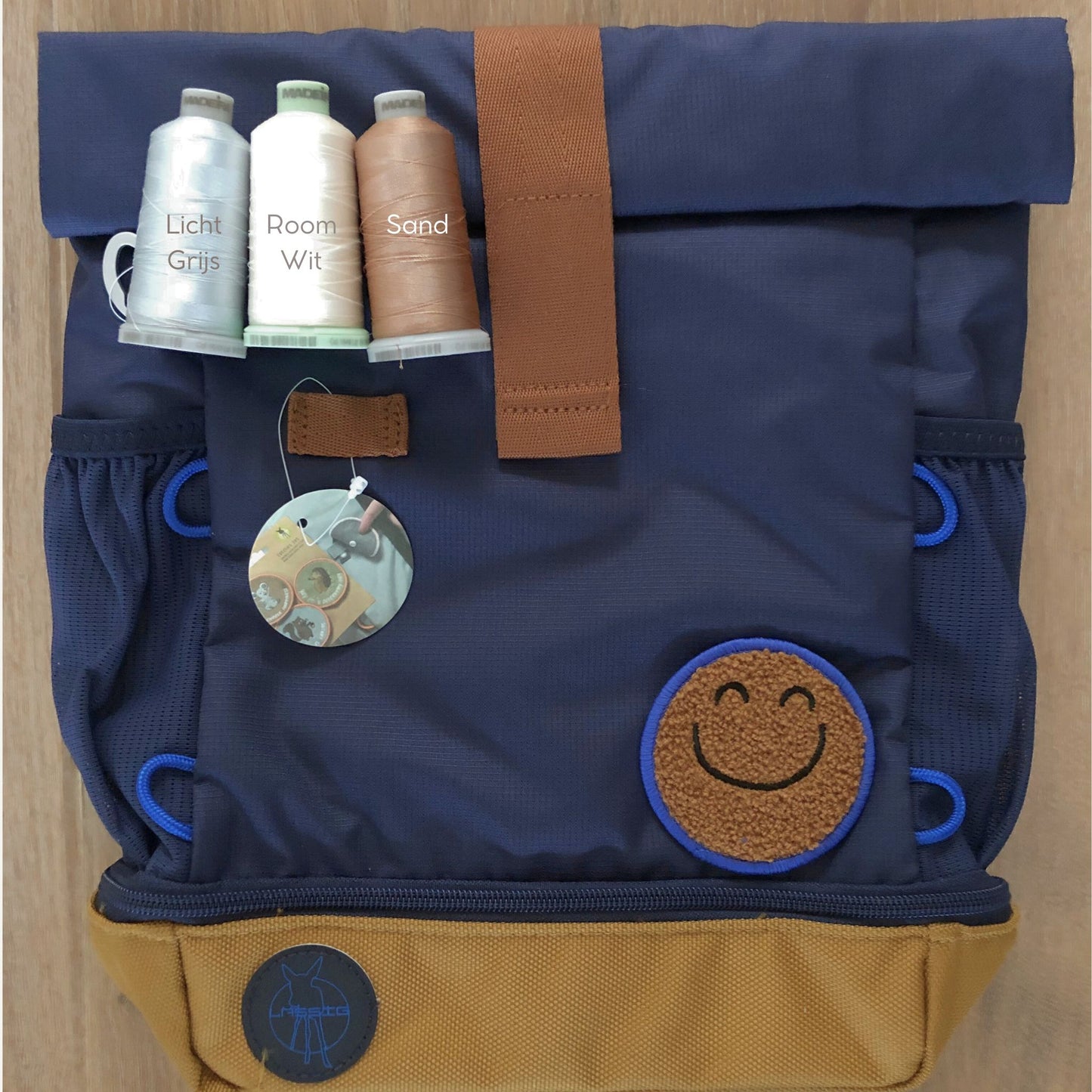 Rugzak Mini Rolltop Little Gang - Navy | Lässig