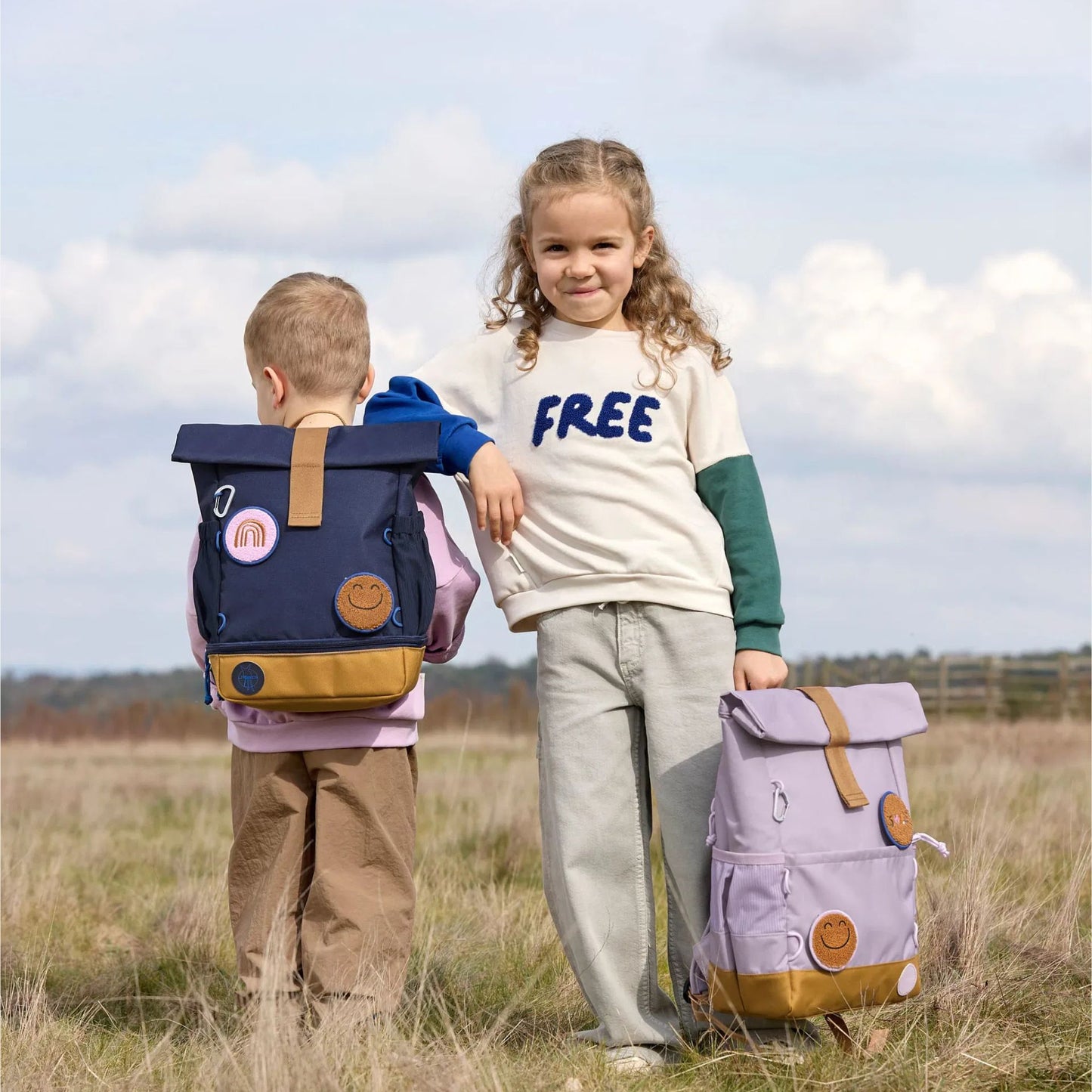 Rugzak Mini Rolltop Little Gang - Navy | Lässig