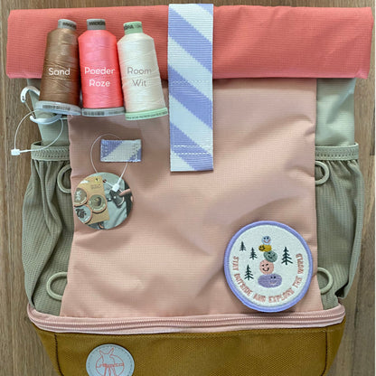 Rugzak Mini Rolltop Little Explorer - Pink | Lässig