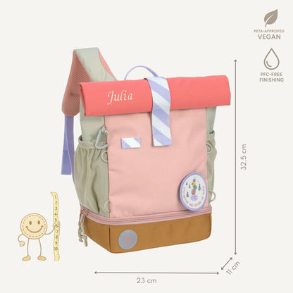 Rugzak Mini Rolltop Little Explorer - Pink | Lässig