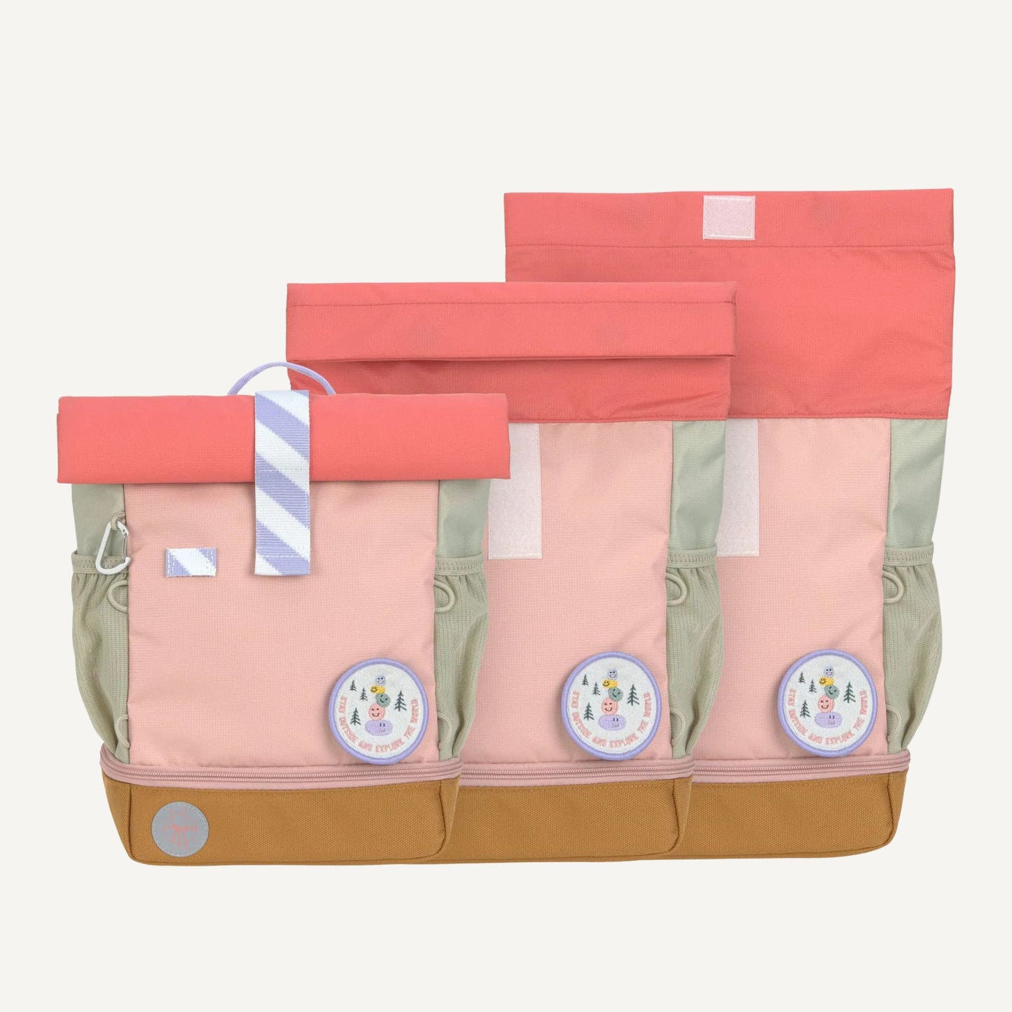 Rugzak Mini Rolltop Little Explorer - Pink | Lässig