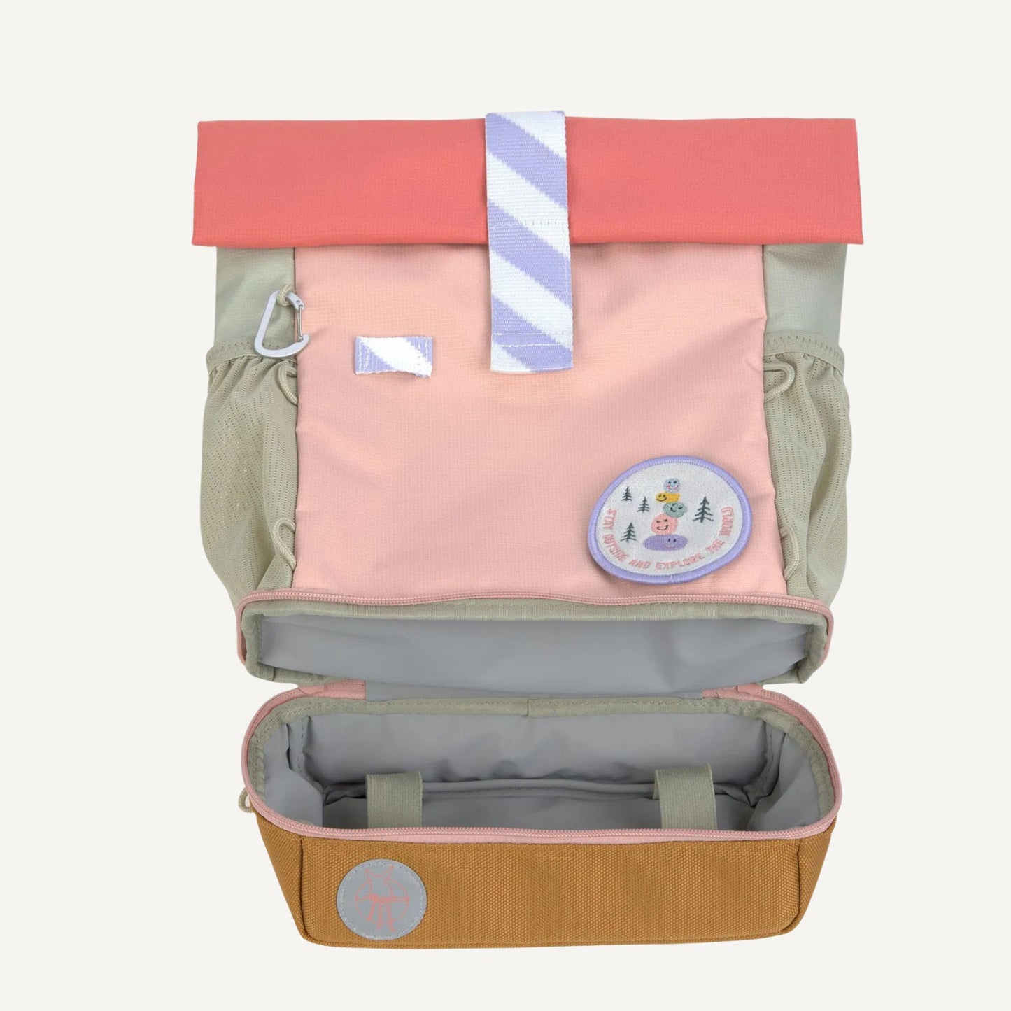 Rugzak Mini Rolltop Little Explorer - Pink | Lässig
