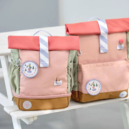 Rugzak Mini Rolltop Little Explorer - Pink | Lässig