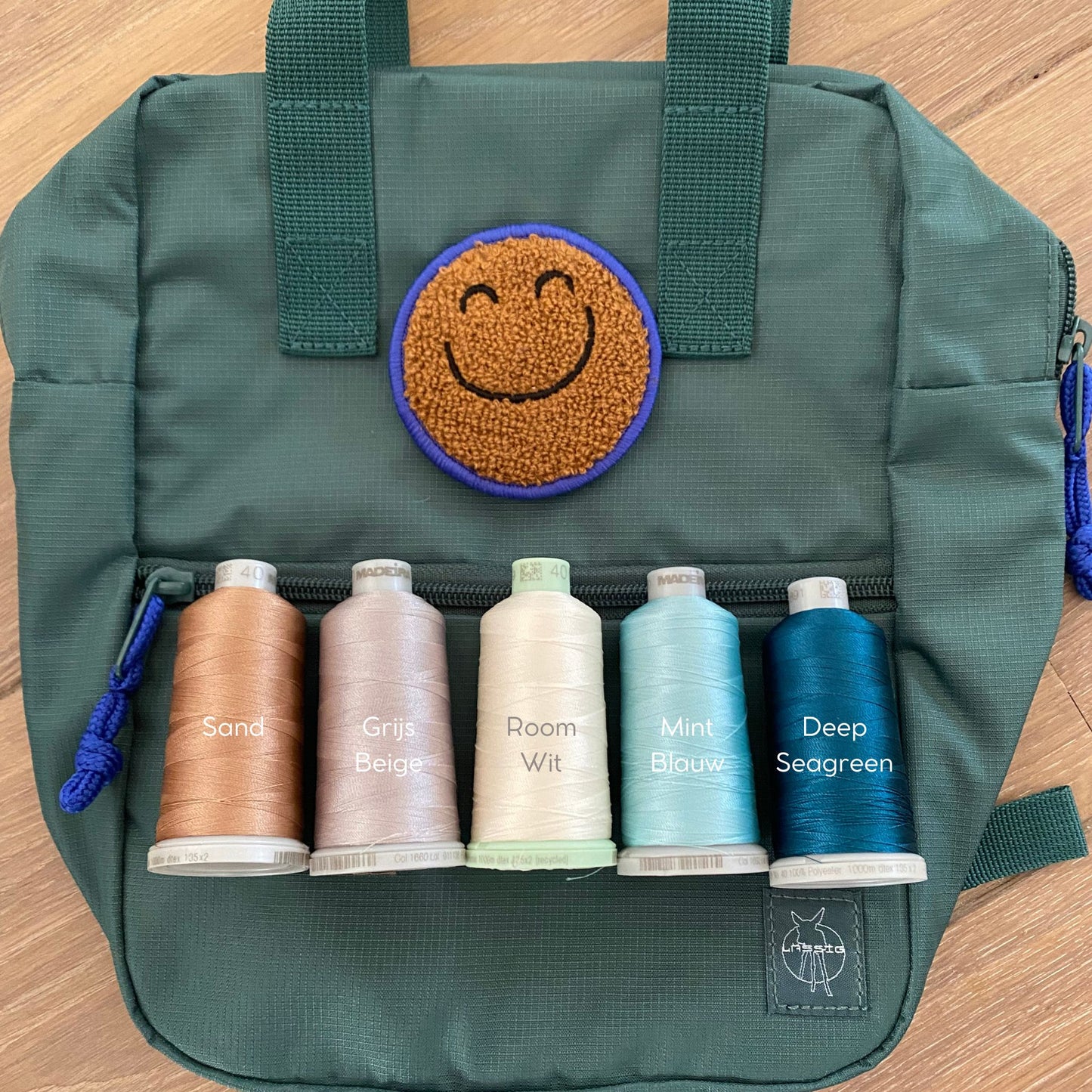 Rugzak Mini Square Little Gang - Dark Green | Lässig