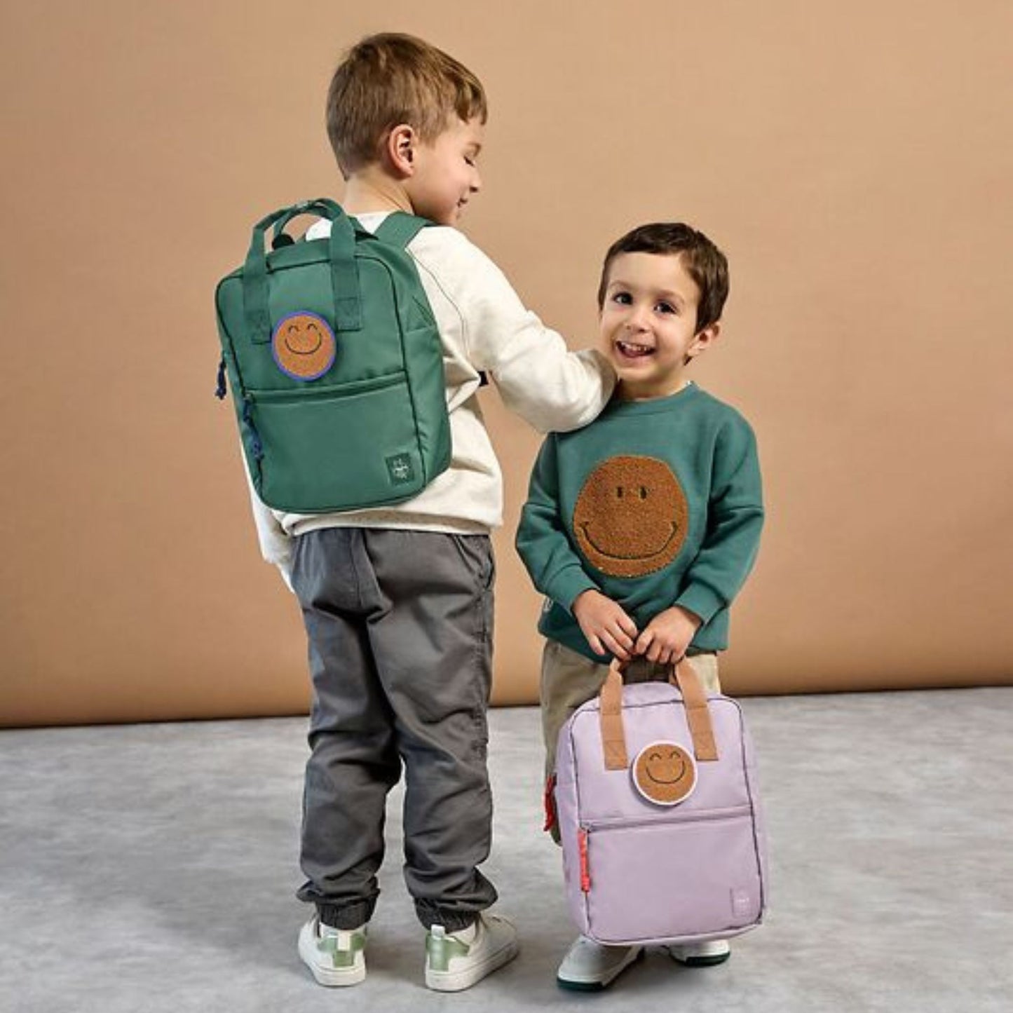 Rugzak Mini Square Little Gang - Dark Green | Lässig