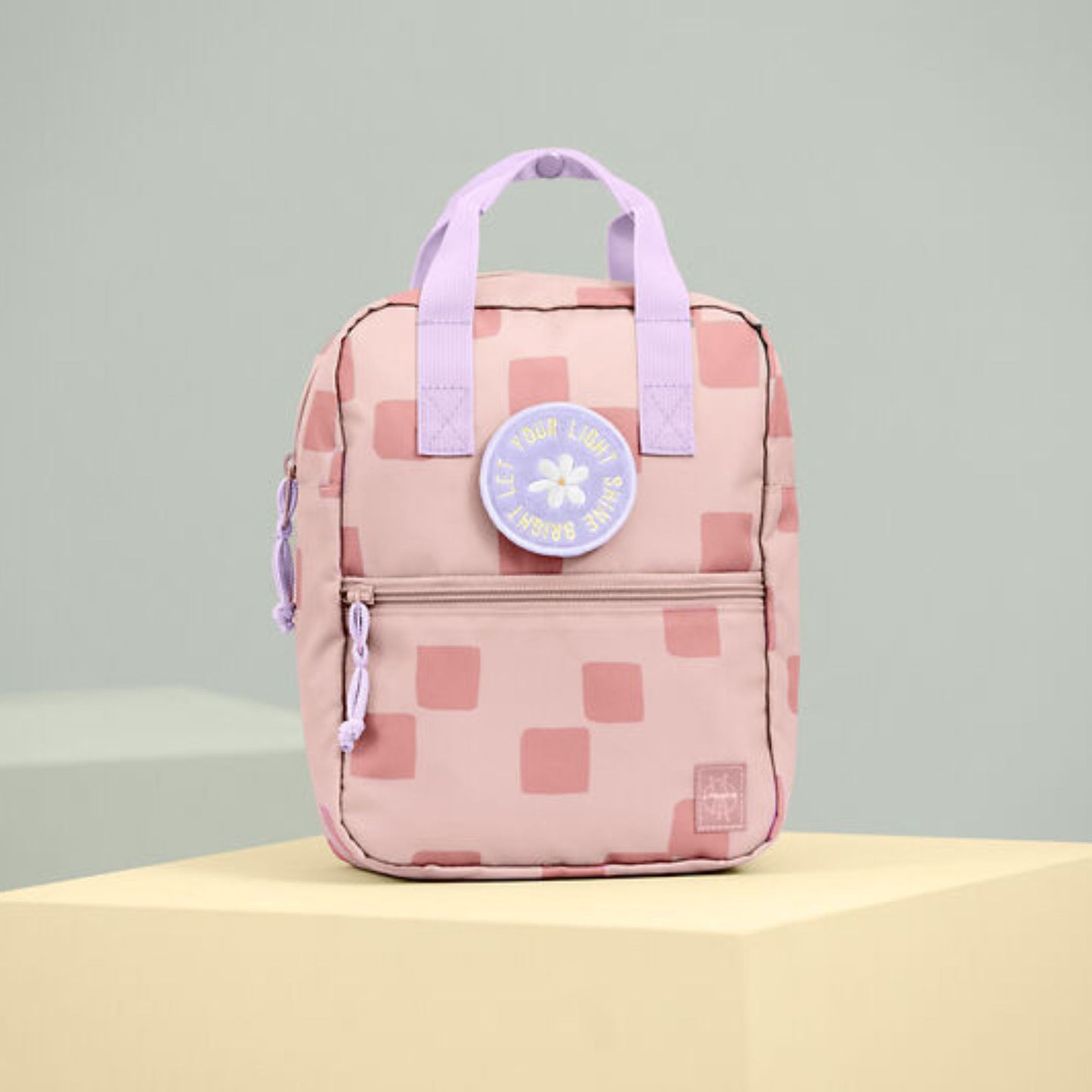 Rugzak Mini Square Pattern Party - Rose | Lässig