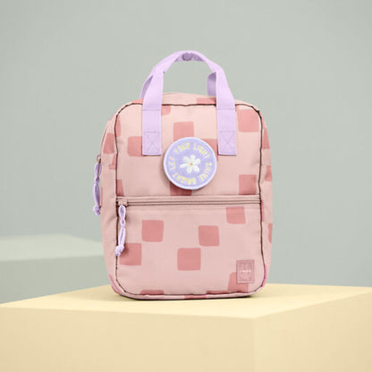 Rugzak Mini Square Pattern Party - Rose | Lässig