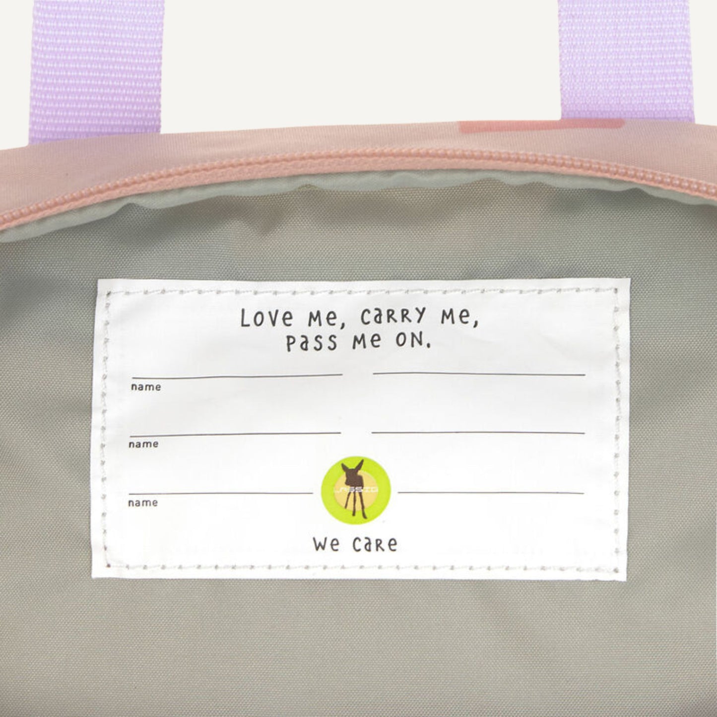 Rugzak Mini Square Pattern Party - Rose | Lässig