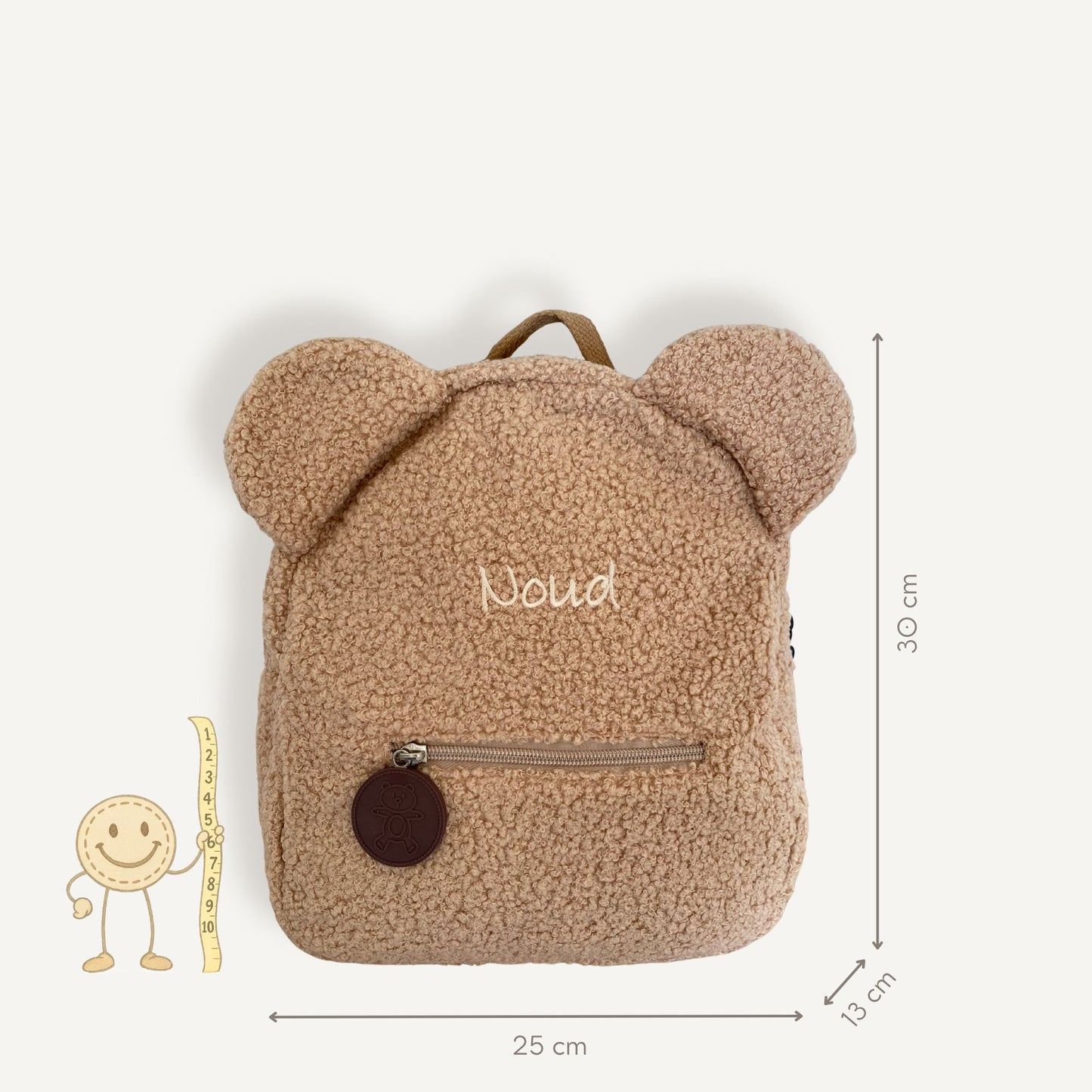 Teddy Rugzak - Beige | Naemely