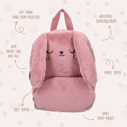 Rugzak Peuter The Adorables - Pink Bunny | Prêt