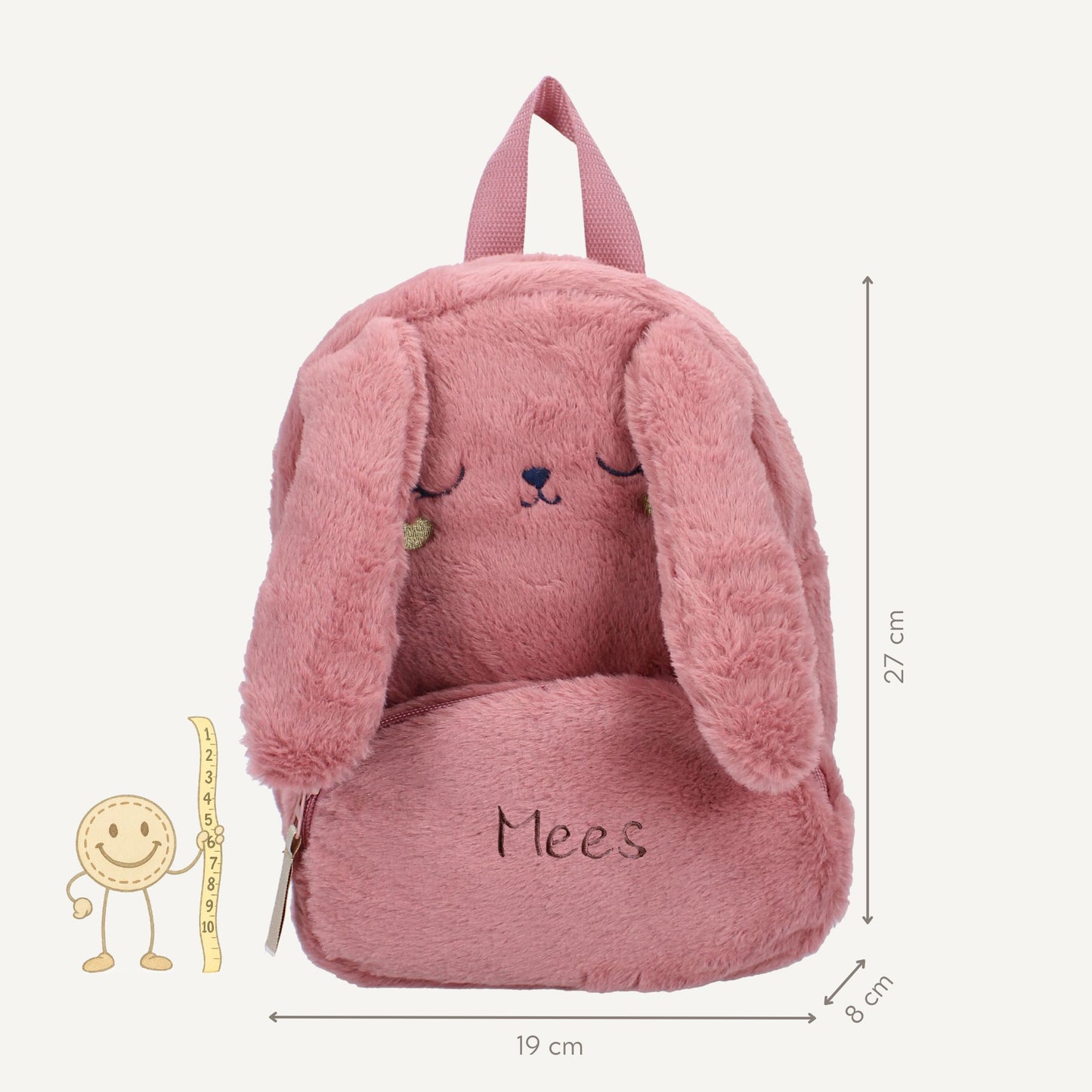 Rugzak Peuter The Adorables - Pink Bunny | Prêt