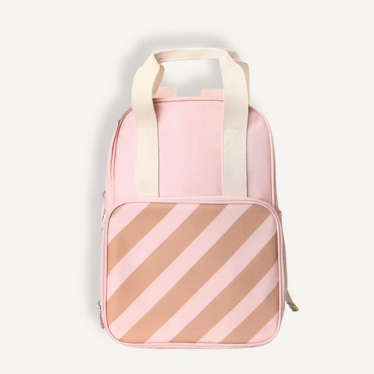 Rugzak Meisje - Scout Stripes Pink | Monnëka
