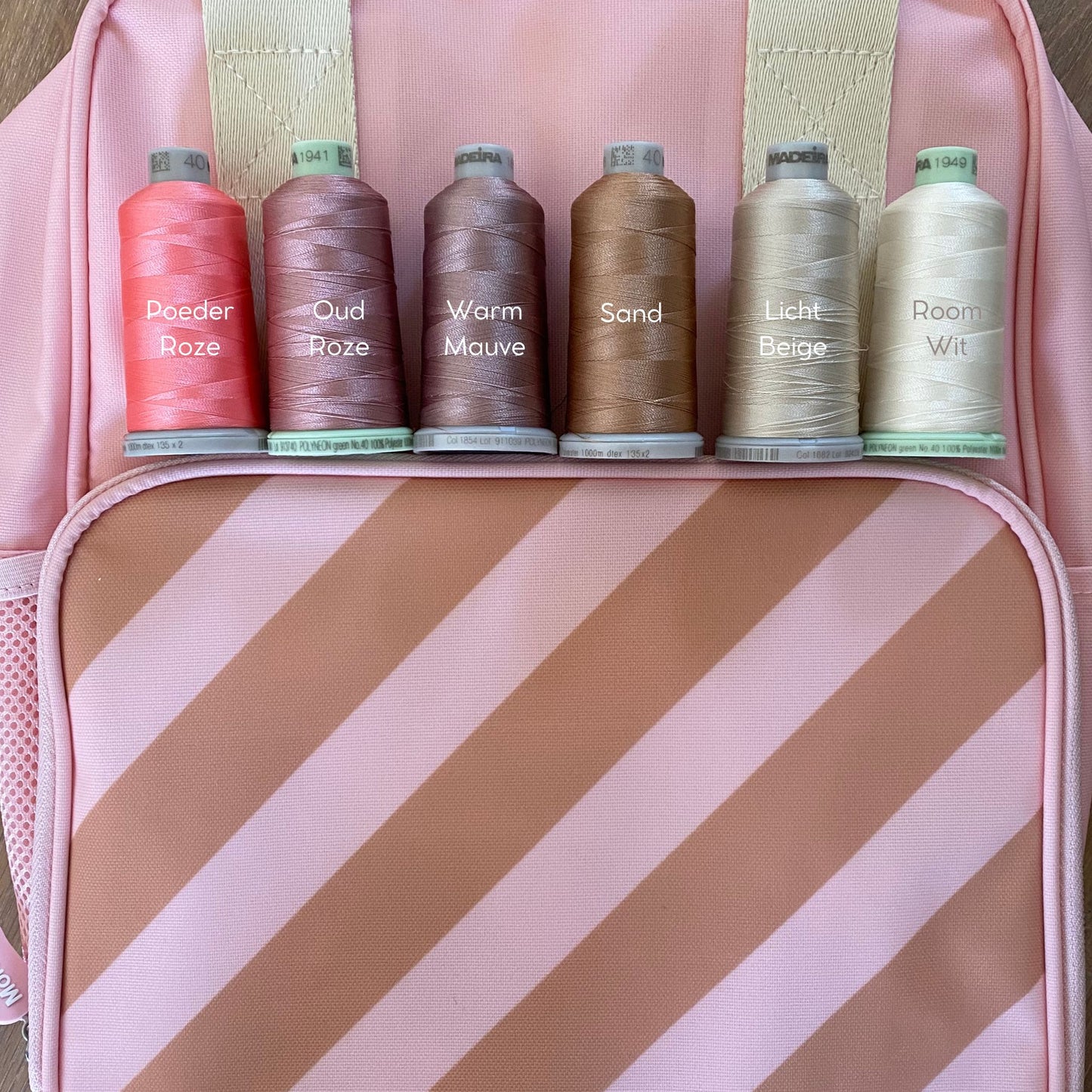 Rugzak Meisje - Scout Stripes Pink | Monnëka