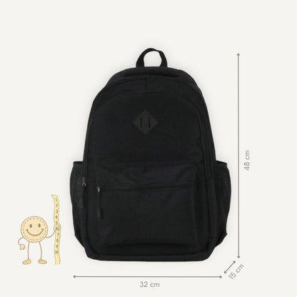 Rugzak Tiener - Zwart Large | Maria Larouge