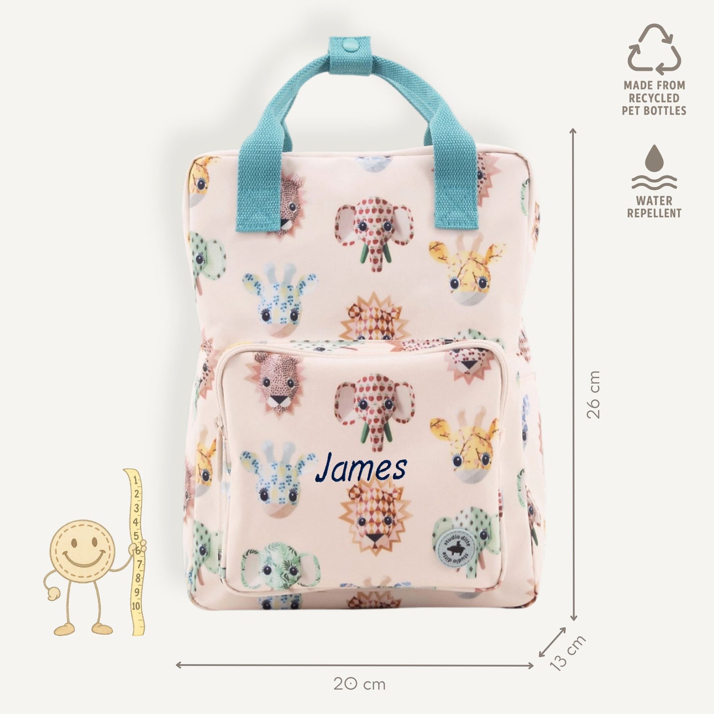 Rugzak Wild Animals - Large | Studio Ditte