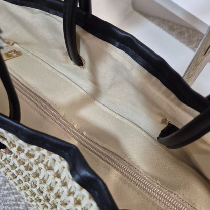 Strandtas Raffia - Beige | Maria Larouge