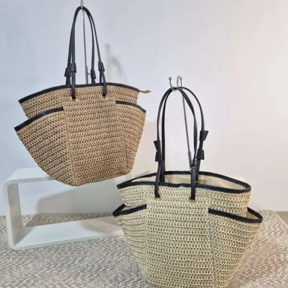Strandtas Raffia - Beige | Maria Larouge
