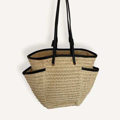 Strandtas Raffia - Beige | Maria Larouge