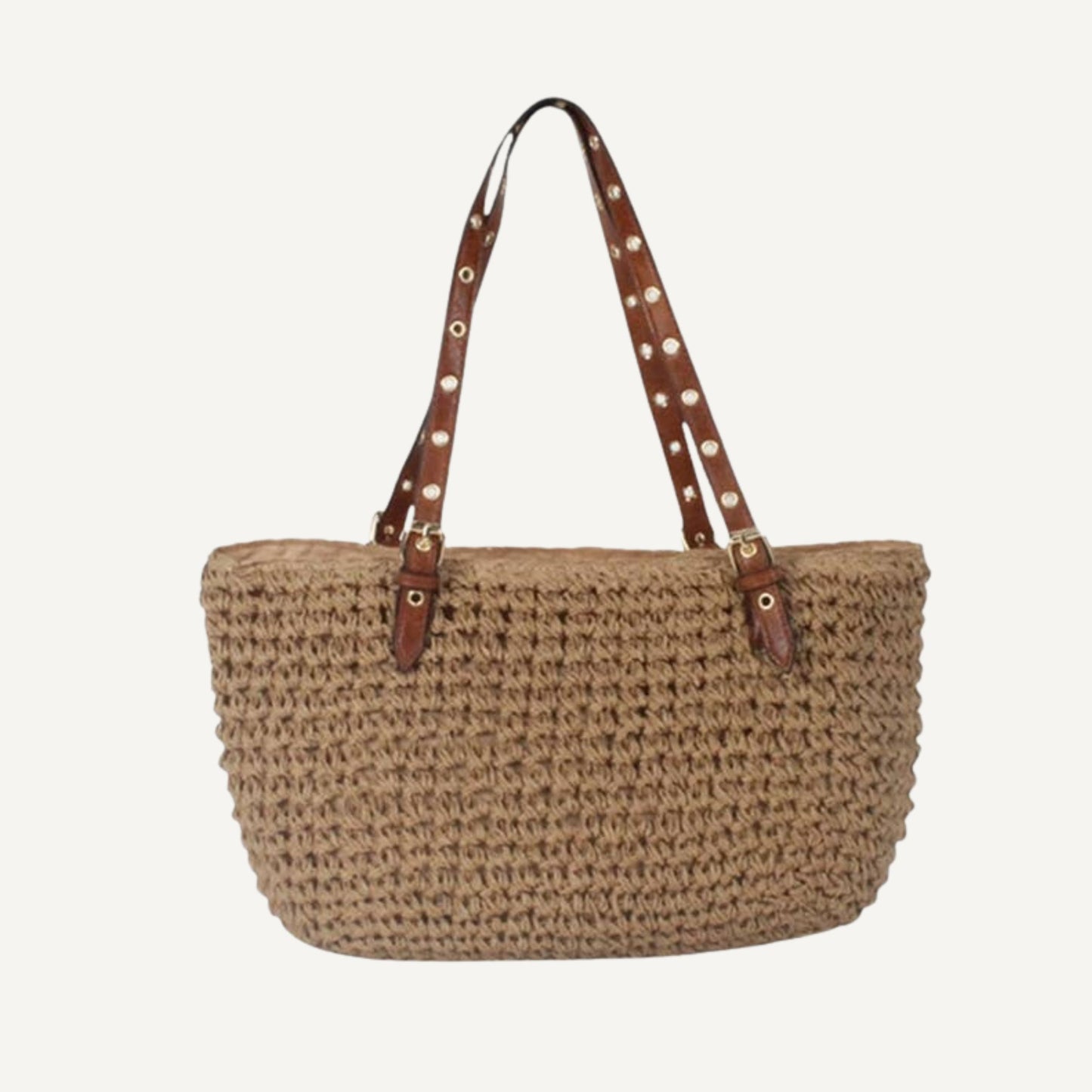 Handtas Raffia - Kaki | Maria Larouge