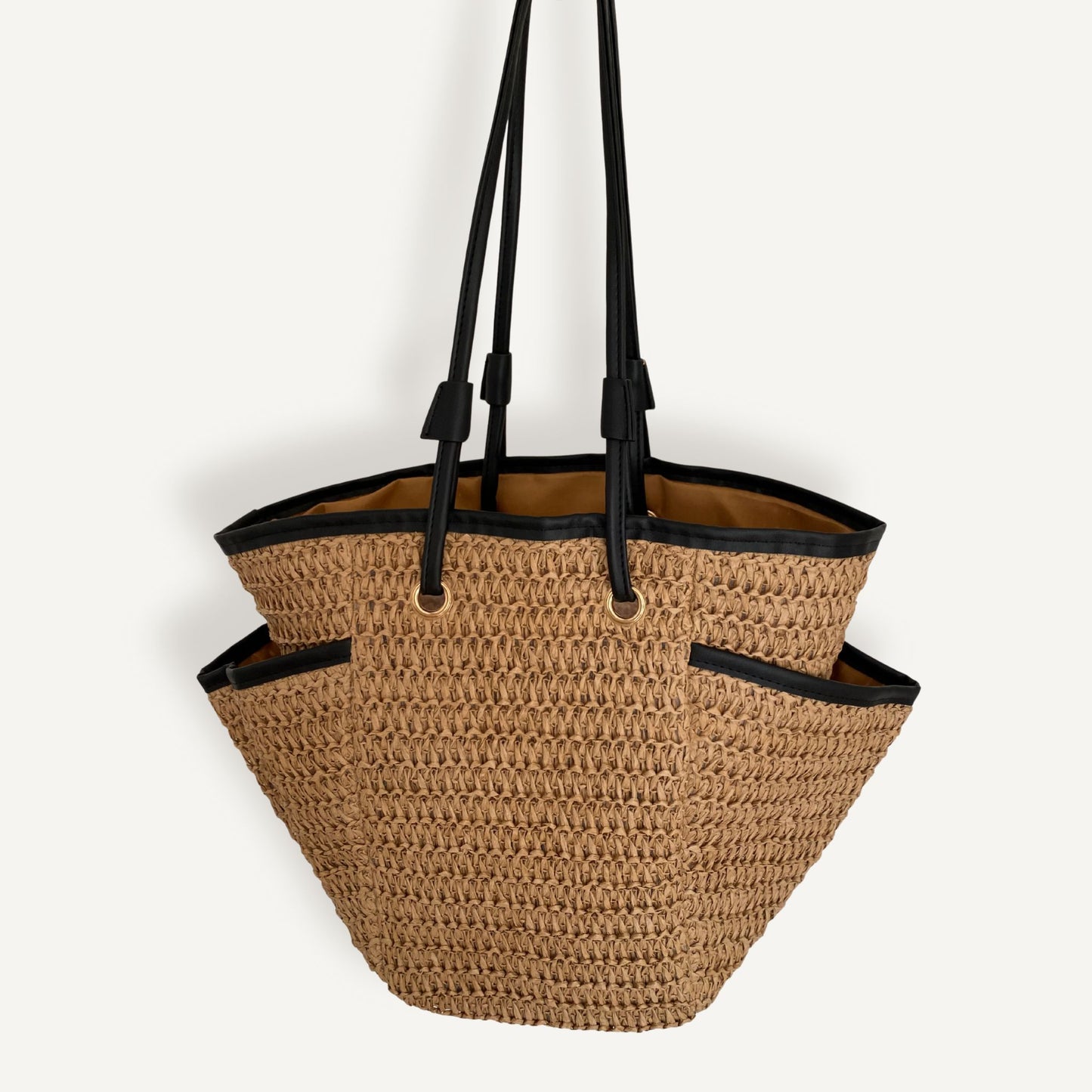 Strandtas Raffia - Kaki | Maria Larouge
